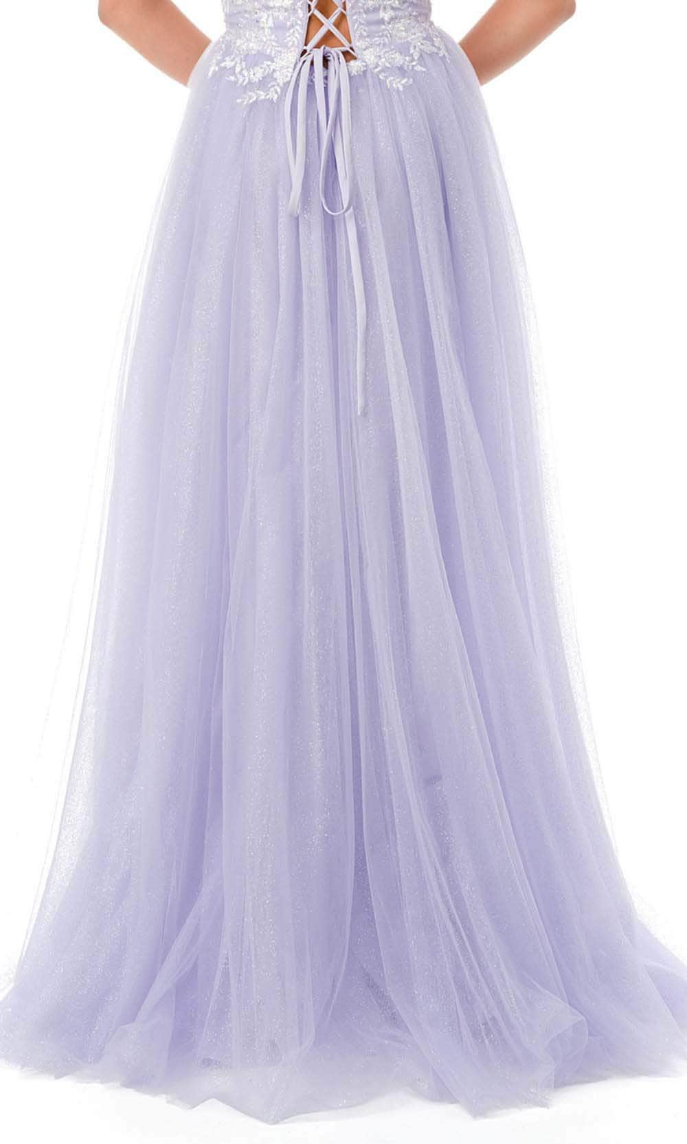 Trevi Collection L2770T - Sequins Tulle Prom Dress