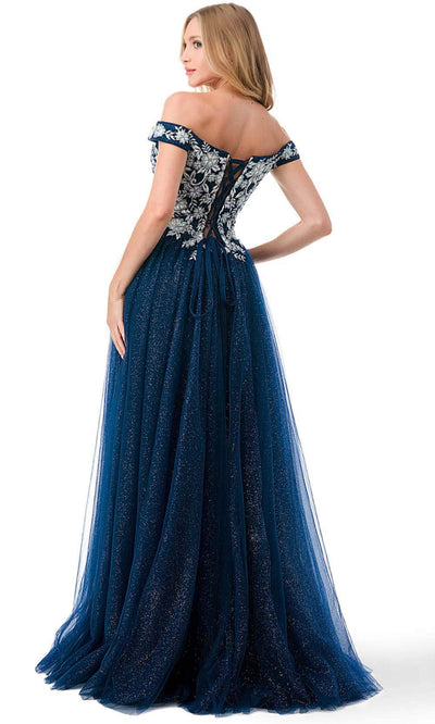 Trevi Collection L2770T - Sequins Tulle Prom Dress