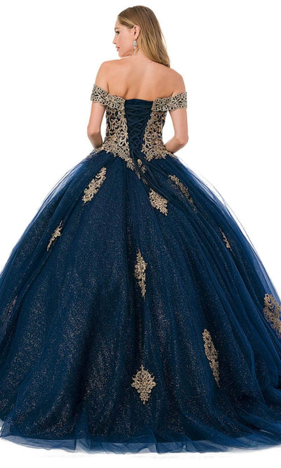 Trevi Collection L2779C - Embroidered Ballgown