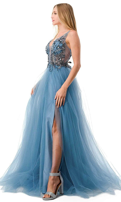 Aspeed Design L2781A - Beaded Bodice Prom Dress Special Occasion Dress