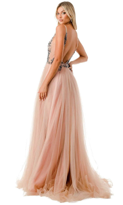 Aspeed Design L2781A - Beaded Bodice Prom Dress Special Occasion Dress