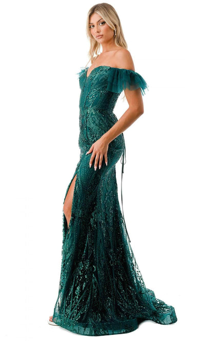 Trevi Collection L2786F - Embellished Evening Gown