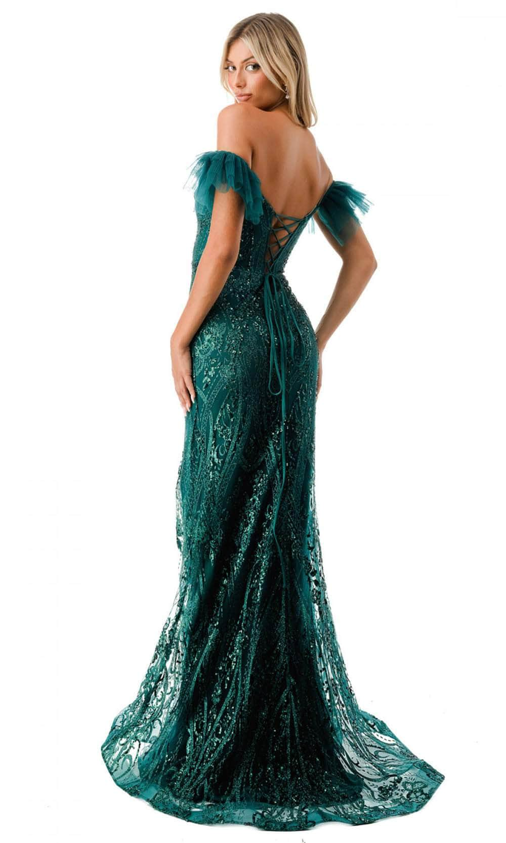 Trevi Collection L2786F - Embellished Evening Gown