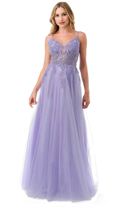 Trevi Collection L2790W - Sleeveless Evening Gown XS / Lilac