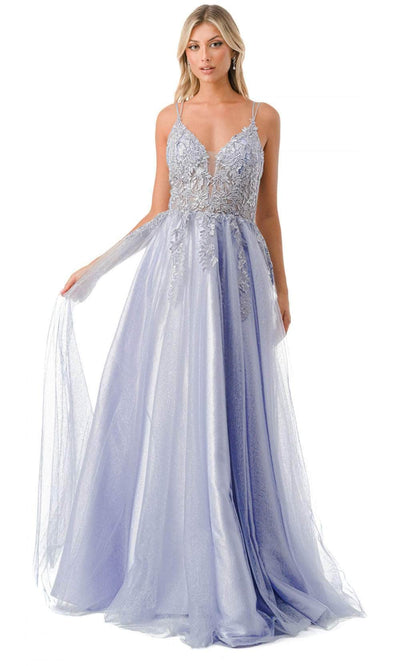Trevi Collection L2790W - Sleeveless Evening Gown XS / Pewter