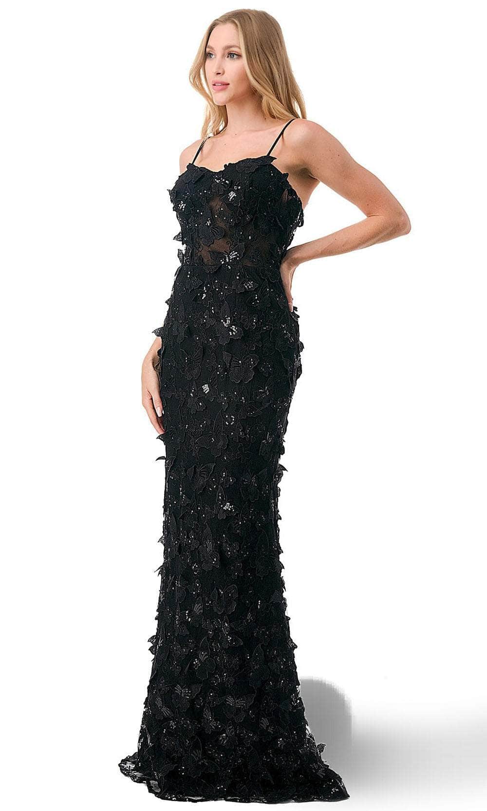 Trevi Collection L2801F - Applique Prom Dress