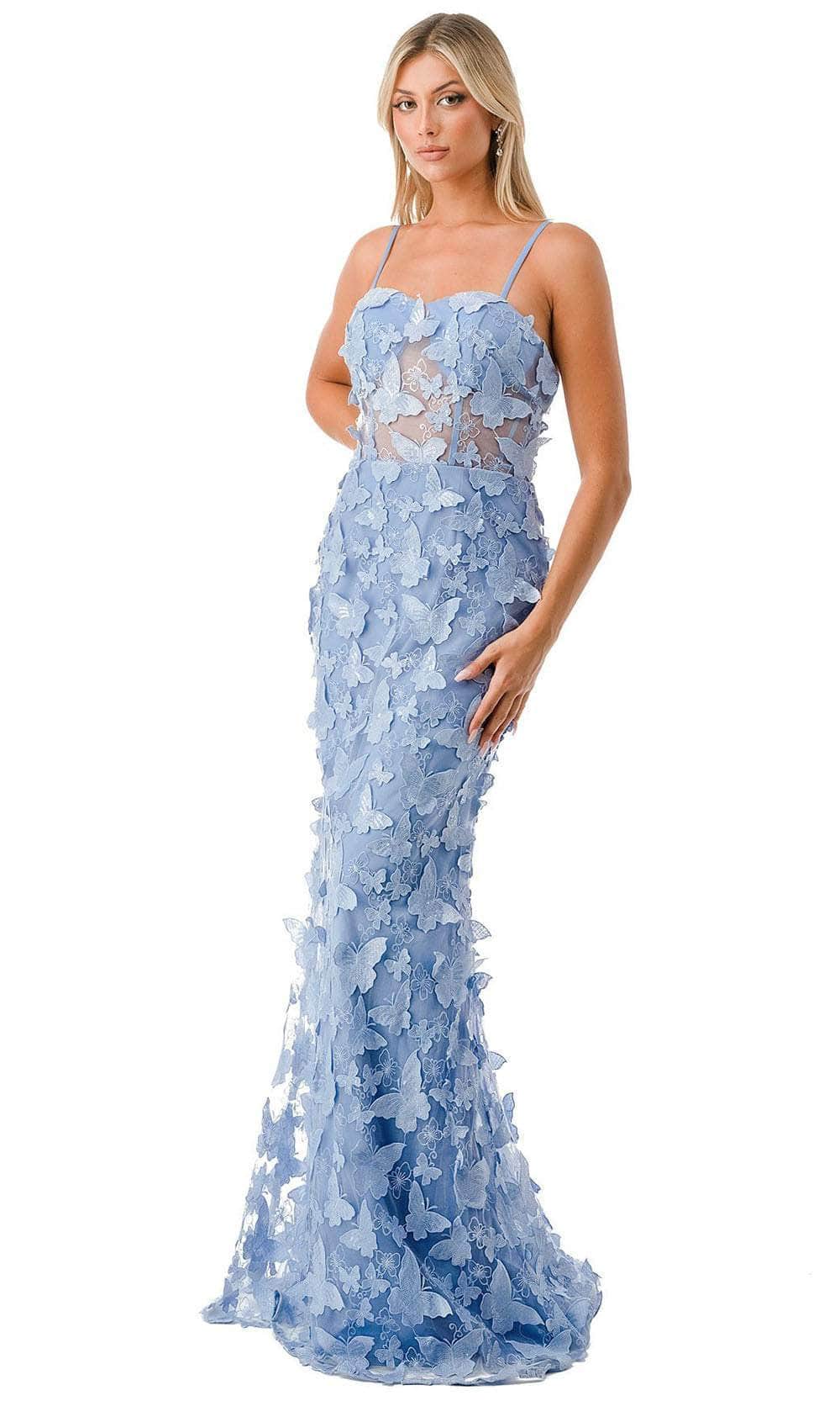 Trevi Collection L2801F - Applique Prom Dress