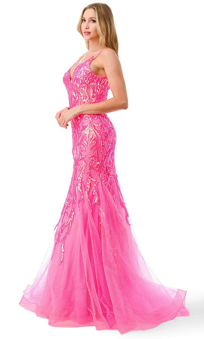 Trevi Collection L2807M - Corset Sequin Evening Gown