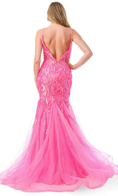 Trevi Collection L2807M - Corset Sequin Evening Gown