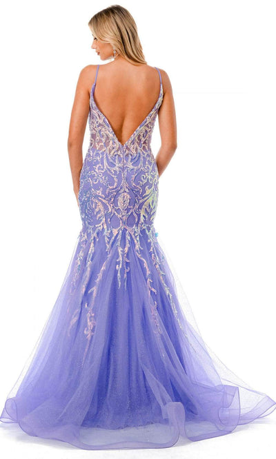 Trevi Collection L2807M - Corset Sequin Evening Gown