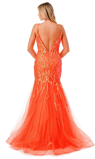 Trevi Collection L2807M - Corset Sequin Evening Gown