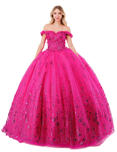 Aspeed Design L2838C - Floral Appliqued Sweetheart Ballgown Special Occasion Dress