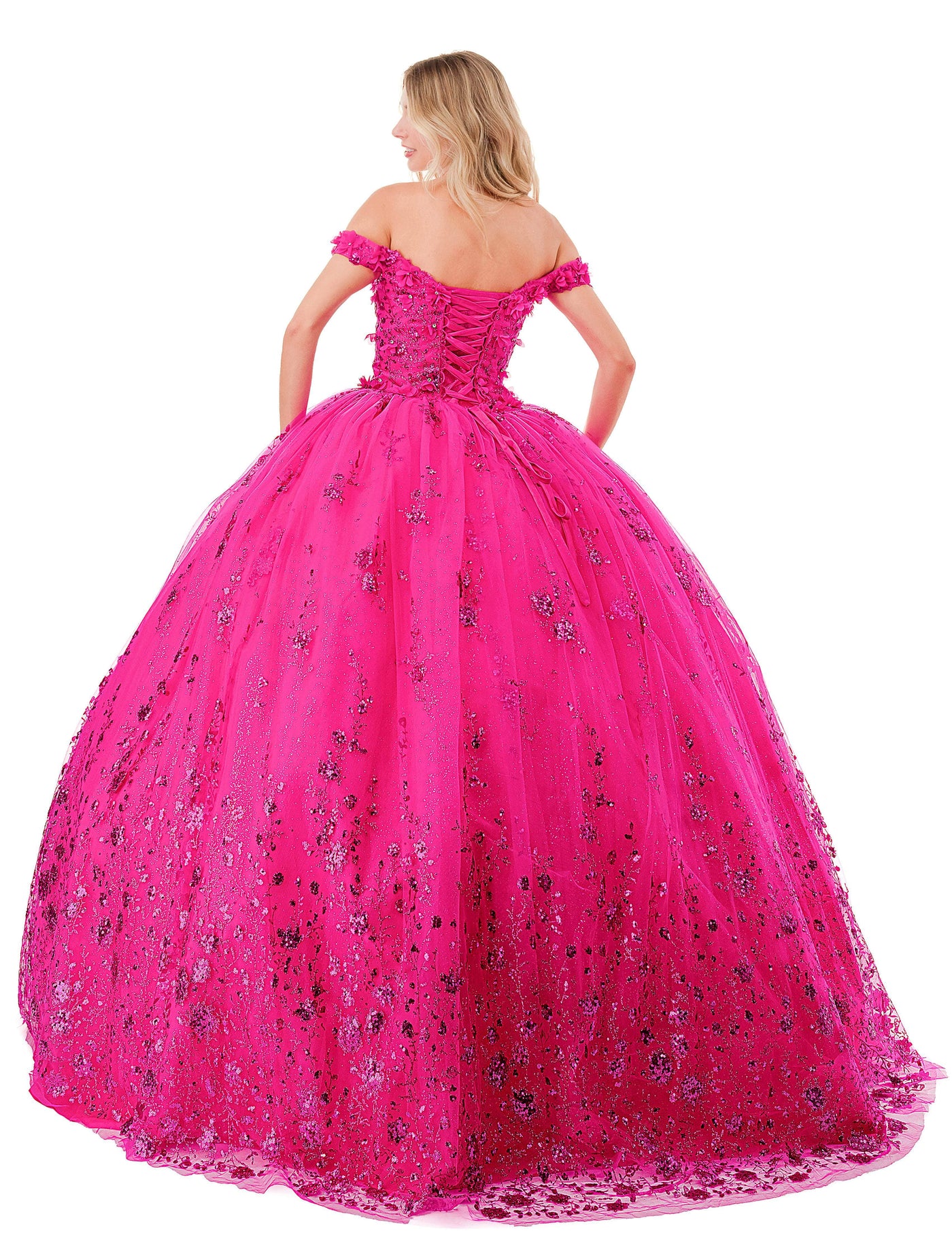 Aspeed Design L2838C - Floral Appliqued Sweetheart Ballgown Special Occasion Dress