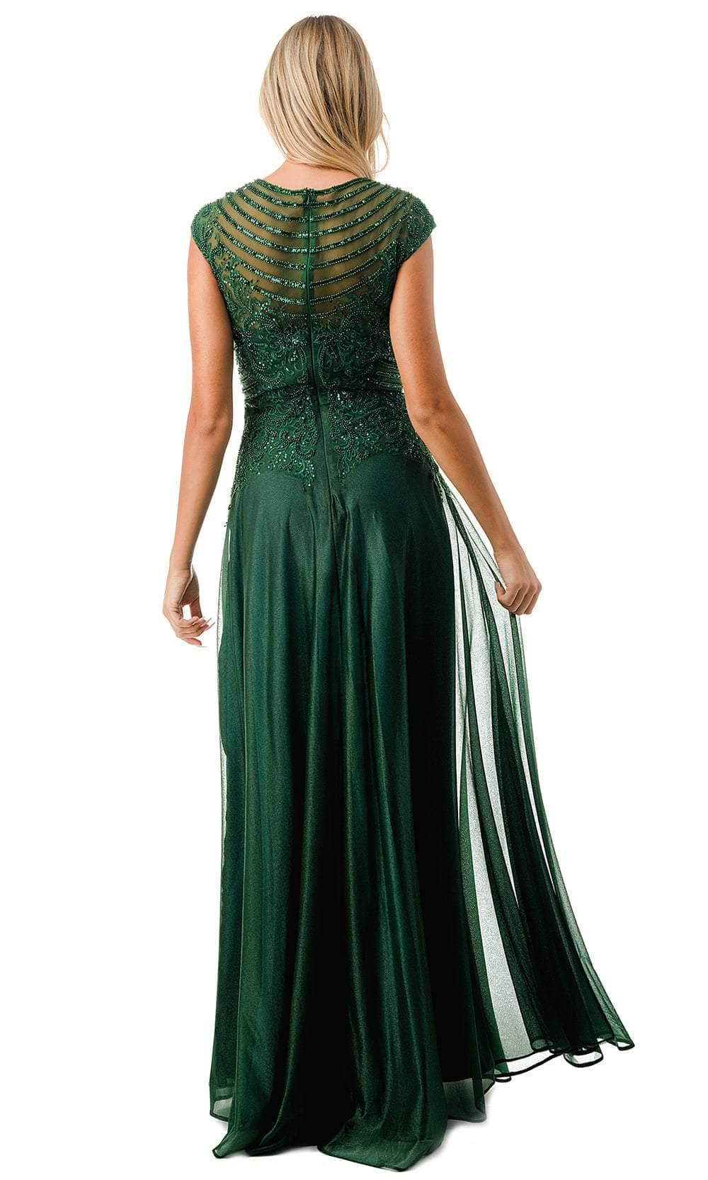 Trevi Collection M2736Y - Illusion Cap Sleeve Evening Dress Special Occasion Dresses