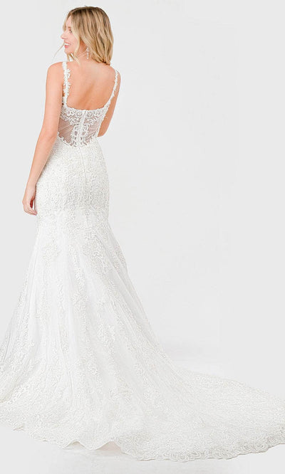 Aspeed Design MS0009 - Lace Appliqued Trumpet Bridal Dress Special Occasion Dresses