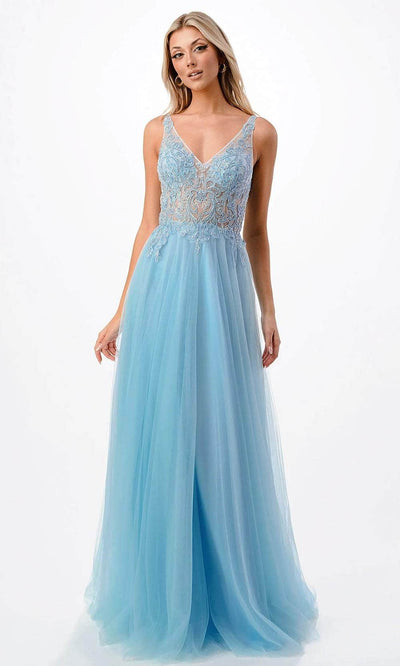 Trevi Collection P2108 - Embroidered Prom Dress