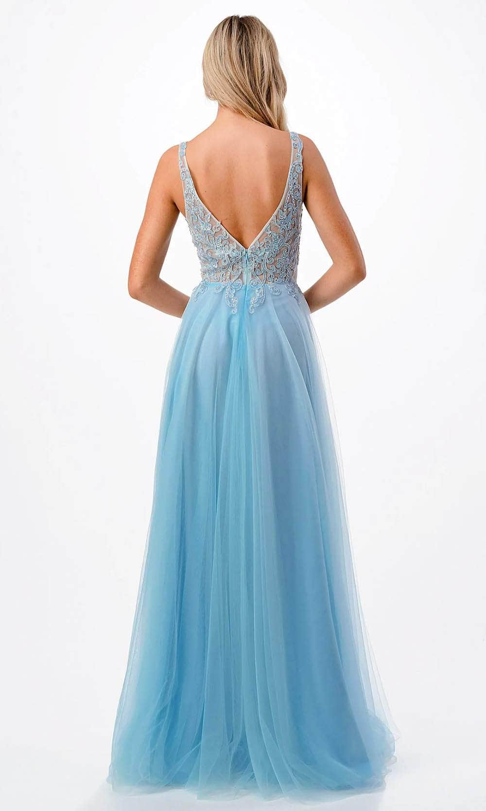 Trevi Collection P2108 - Embroidered Prom Dress