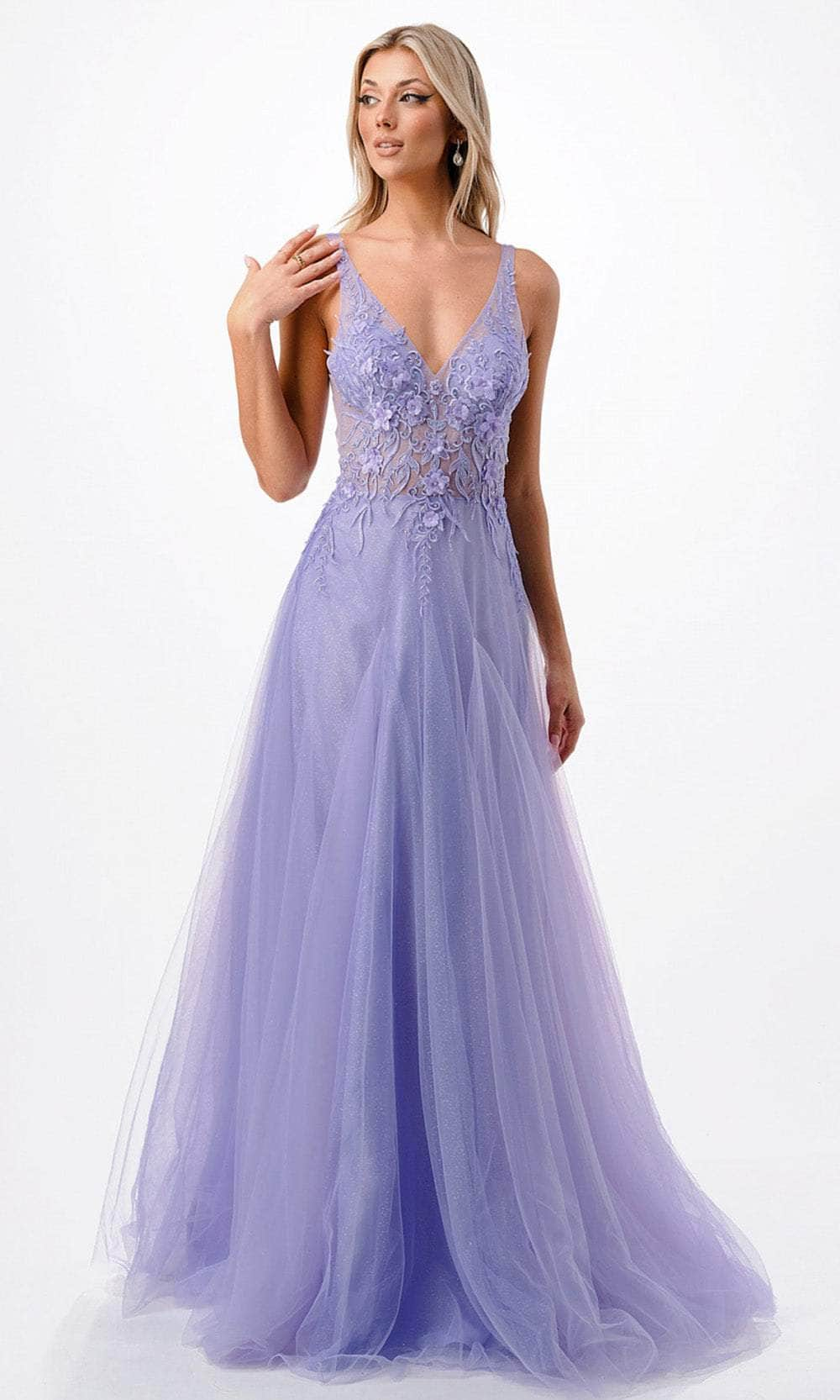 Trevi Collection P2109 - A-Line Prom Dress XS / Lilac