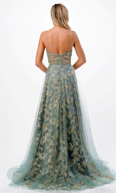 Trevi Collection P2203 - Beaded Evening Gown