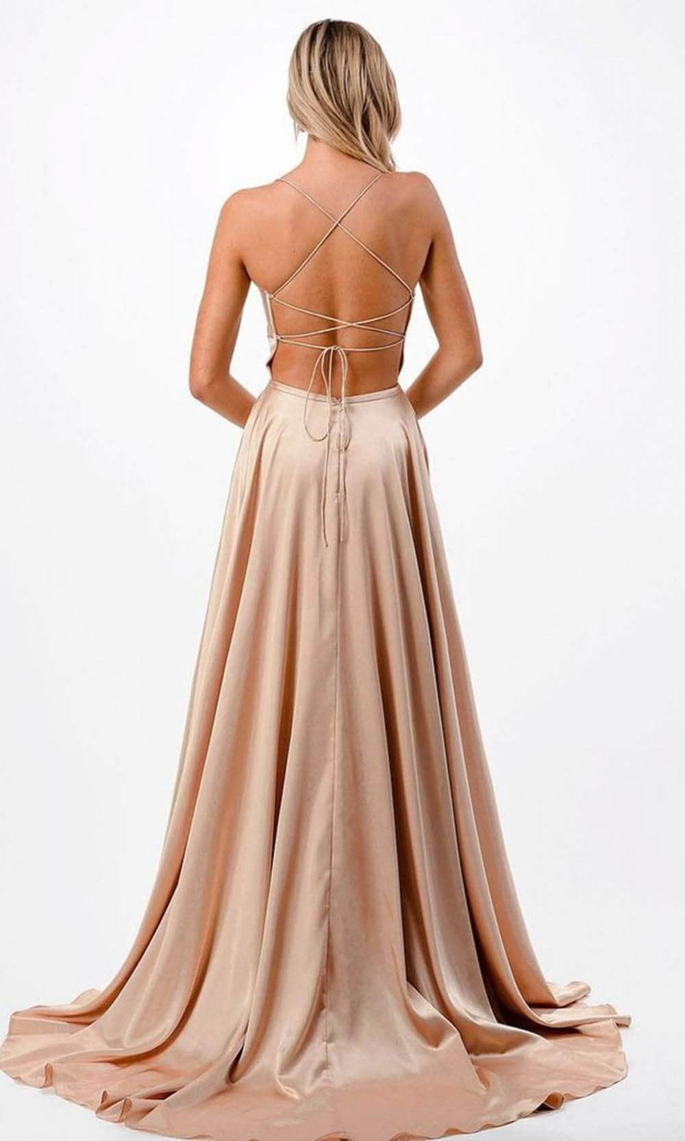 Trevi Collection P2216 - Twist Front Prom Gown