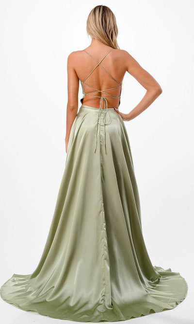 Trevi Collection P2216 - Twist Front Prom Gown