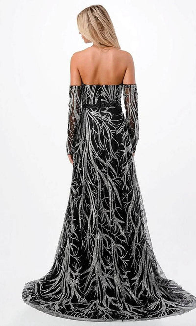 Trevi Collection P2304 - Print Evening Gown