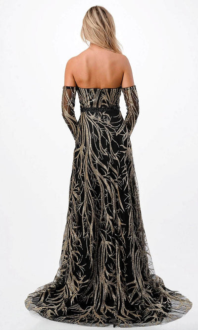 Trevi Collection P2304 - Print Evening Gown