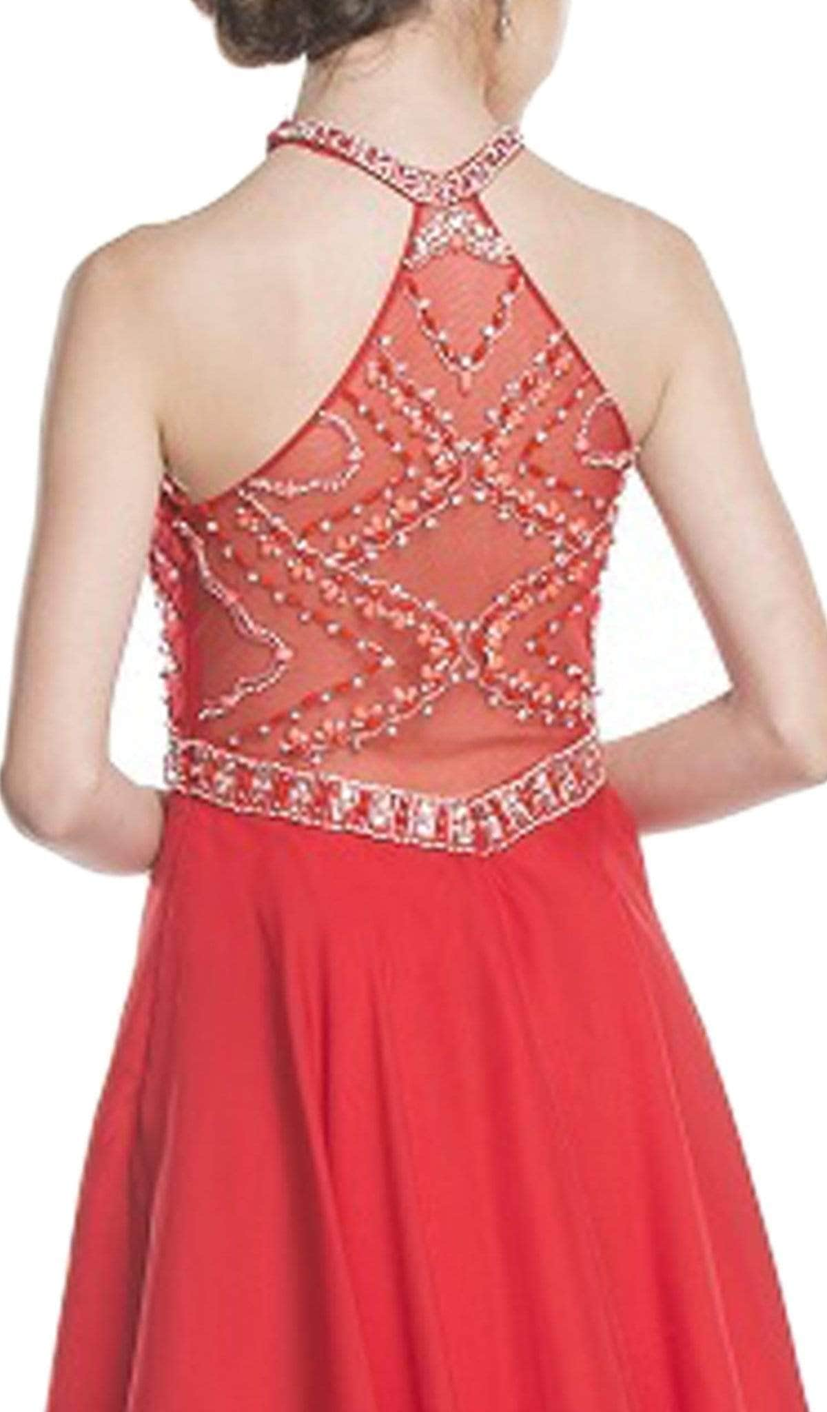 Aspeed Design S1601 - Ornate Halter Homecoming Dress Cocktail Dresses