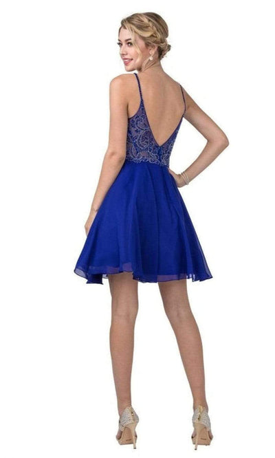 Trevi Collection - S2298 Sleeveless A-Line Cocktail Dress Homecoming Dresses