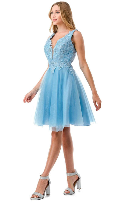 Trevi Collection S2739J -  V-Neck Homecoming Dress