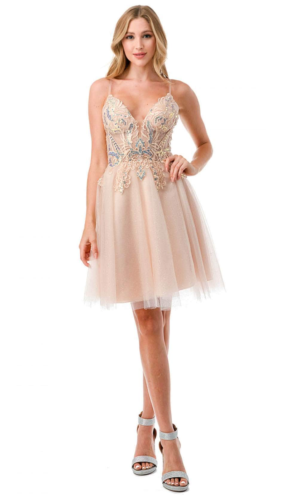 Trevi Collection S2740M - Butterfly Homecoming Dress