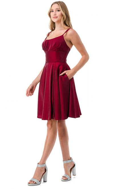 Trevi Collection S2741M - Wide Waistband Cocktail Dress