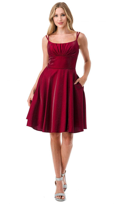 Trevi Collection S2741M - Wide Waistband Cocktail Dress