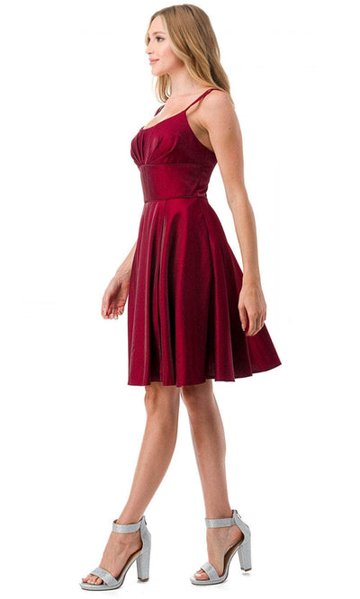 Trevi Collection S2741M - Wide Waistband Cocktail Dress