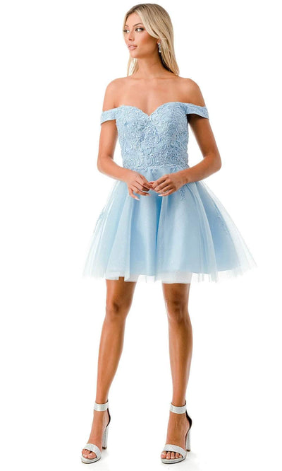 Trevi Collection S2752C - Layered Skirt Homecoming Dress