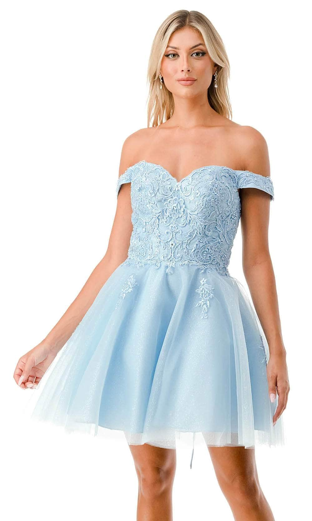 Trevi Collection S2752C - Layered Skirt Homecoming Dress