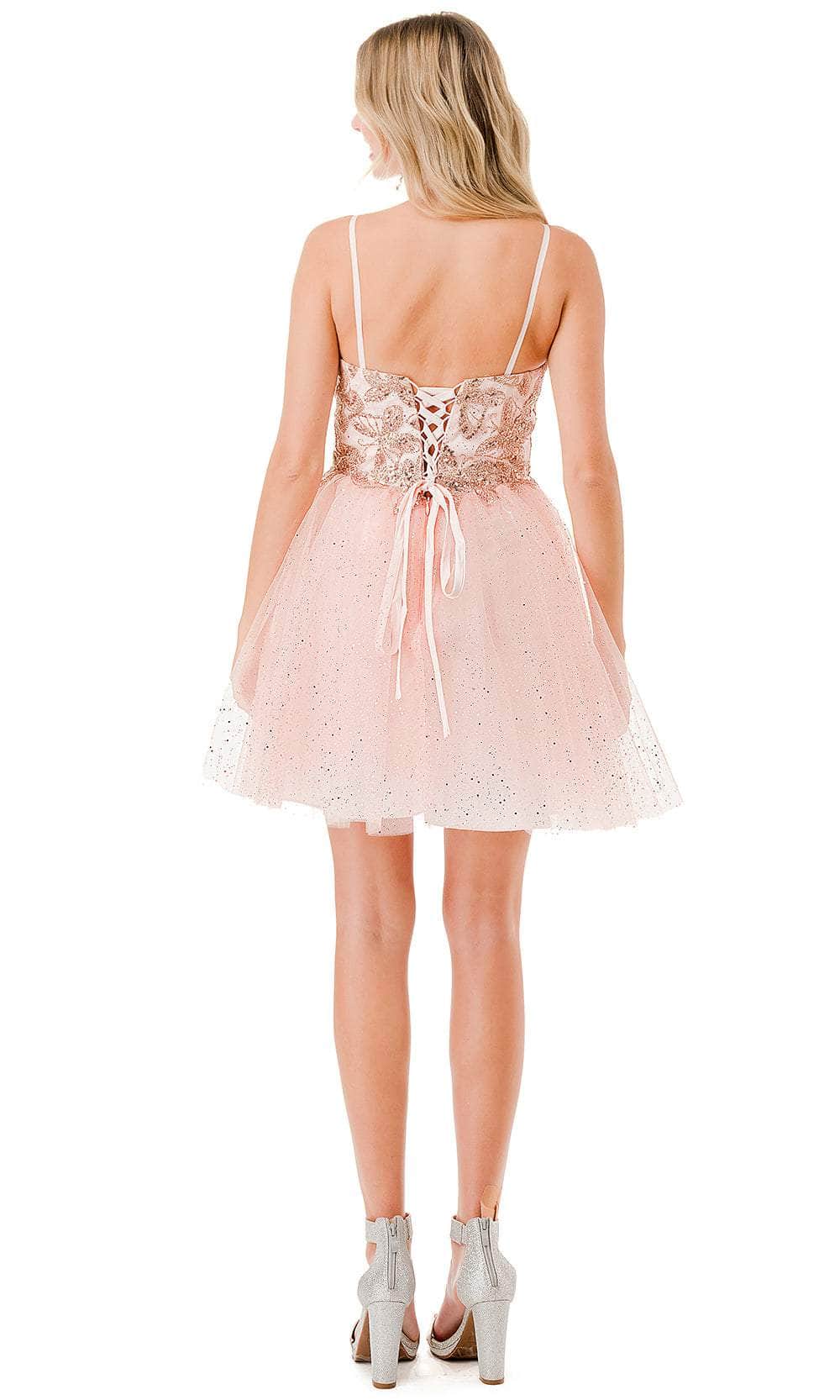 Aspeed Design S2828J - Glitter A-Line Cocktail Dress Special Occasion Dresses