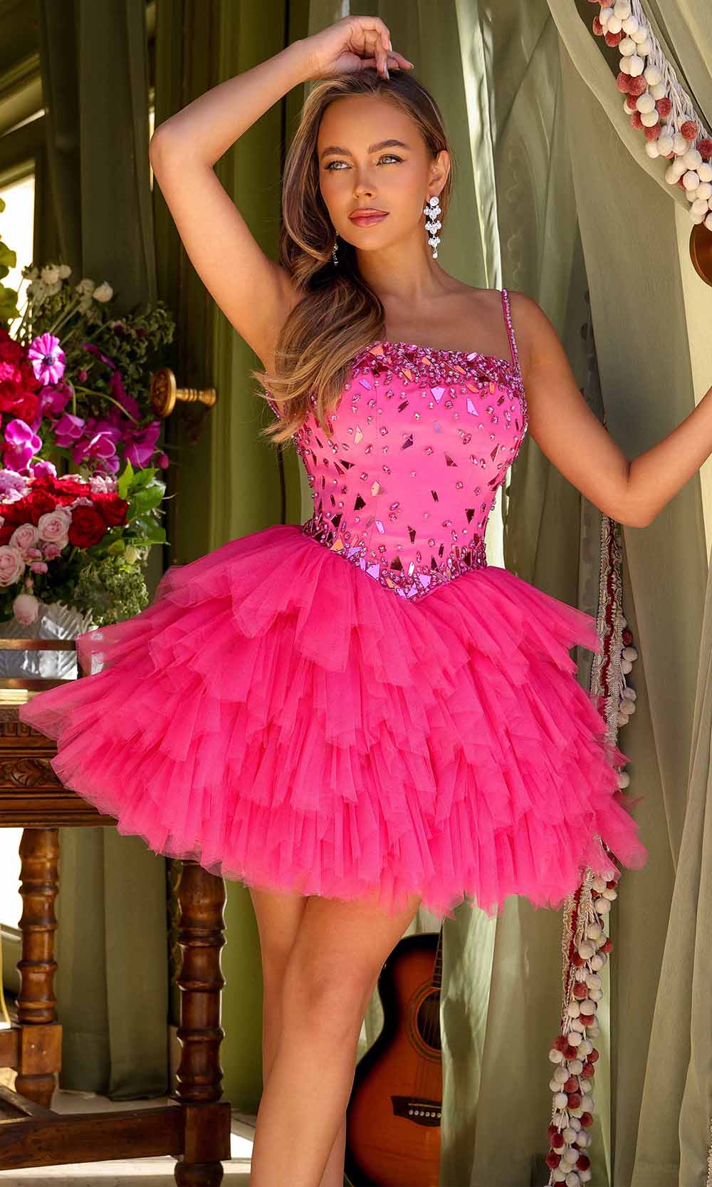 Ava Presley 29180 - Ruffled A-Line Cocktail Dress Homecoming Dresses