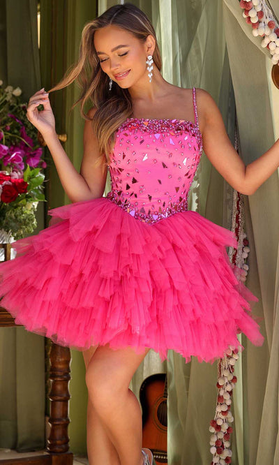 Ava Presley 29180 - Ruffled A-Line Cocktail Dress Homecoming Dresses