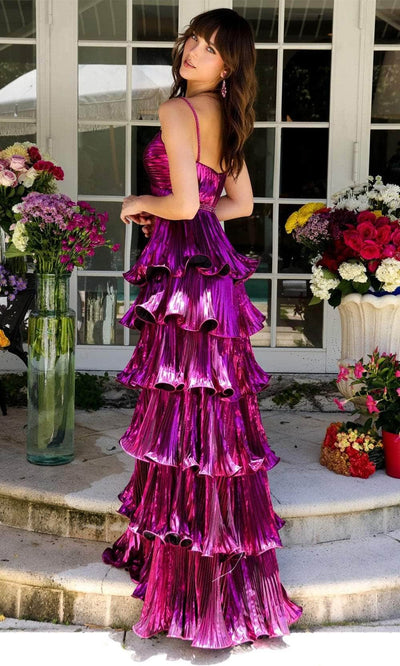 Ava Presley 29263 - Metallic Cutout Long Gown Evening Dresses