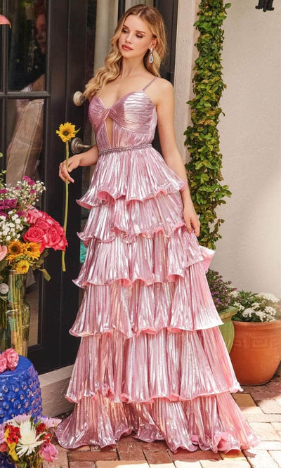 Ava Presley 29263 - Metallic Cutout Long Gown Evening Dresses