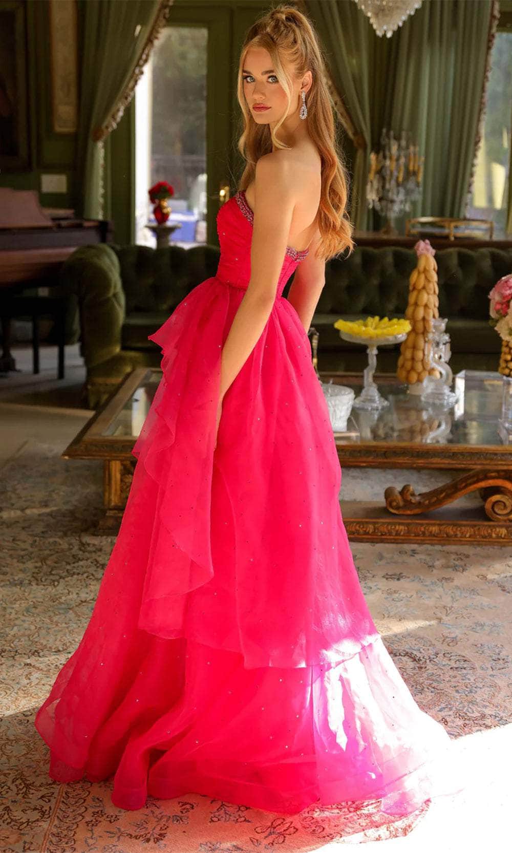 Ava Presley 29524 - Strapless Beaded Prom Gown Evening Dresses