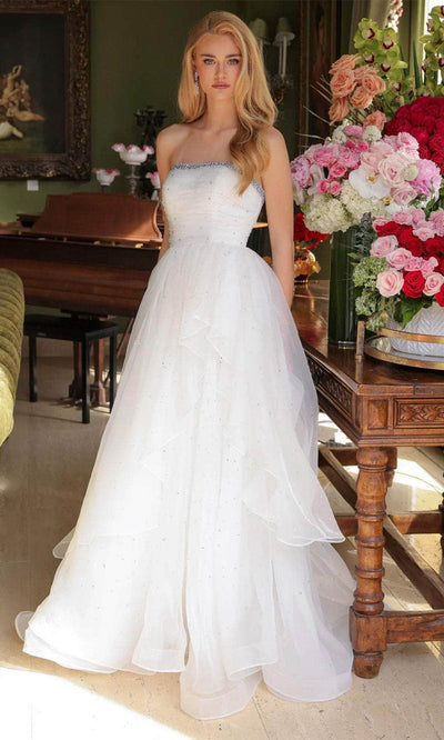Ava Presley 29524 - Strapless Beaded Prom Gown Evening Dresses