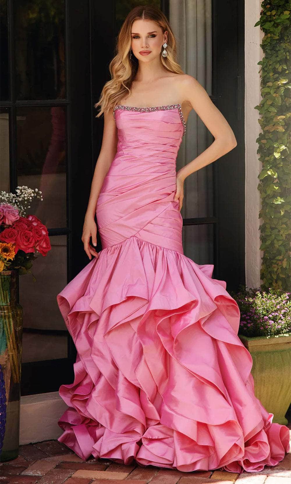 Ava Presley 40068 - Strapless Ruched Bodice Prom Gown Prom Dresses