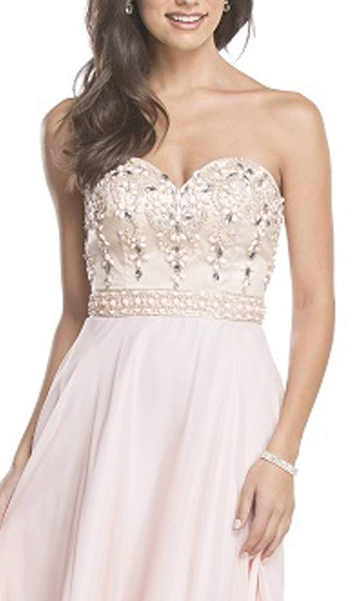 Beaded Strapless A-Line Evening Dress Evening Dressses