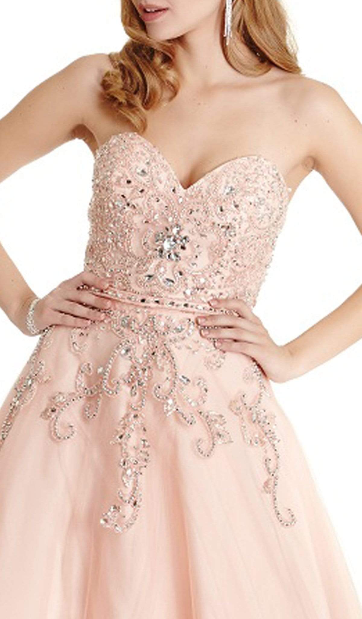 Bejeweled Sweetheart Ballgown Dress