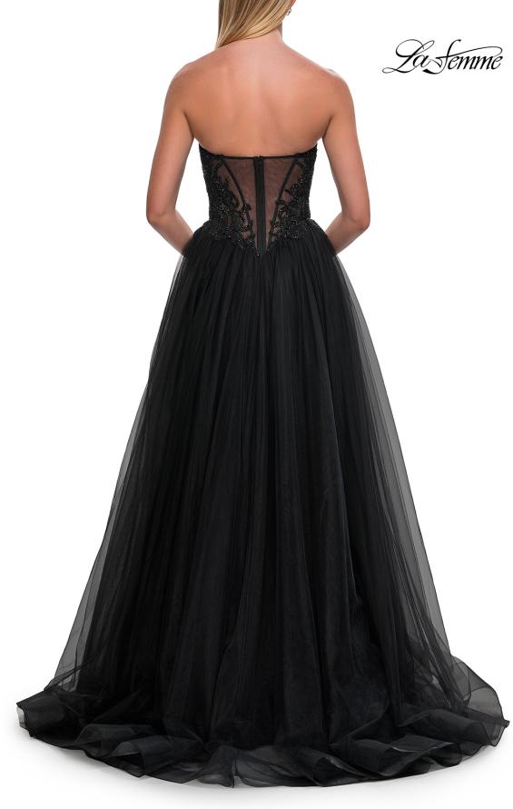 La Femme 33410 - Sweetheart Embellished Tulle Ballgown