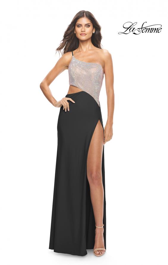 La Femme 31600 - Two-Tone Dress