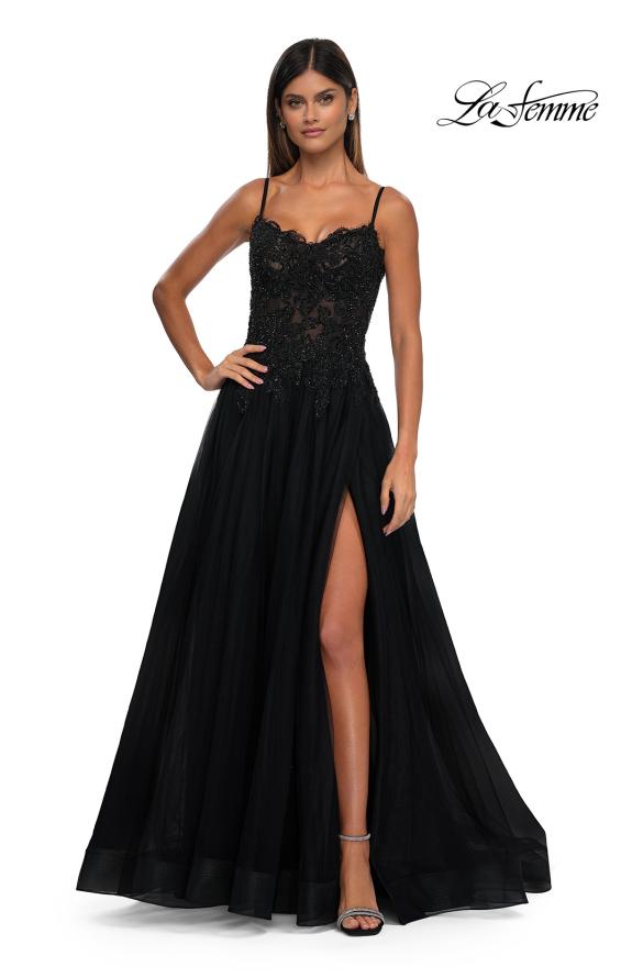 La Femme 32646 - Sleeveless A-Line Prom Gown