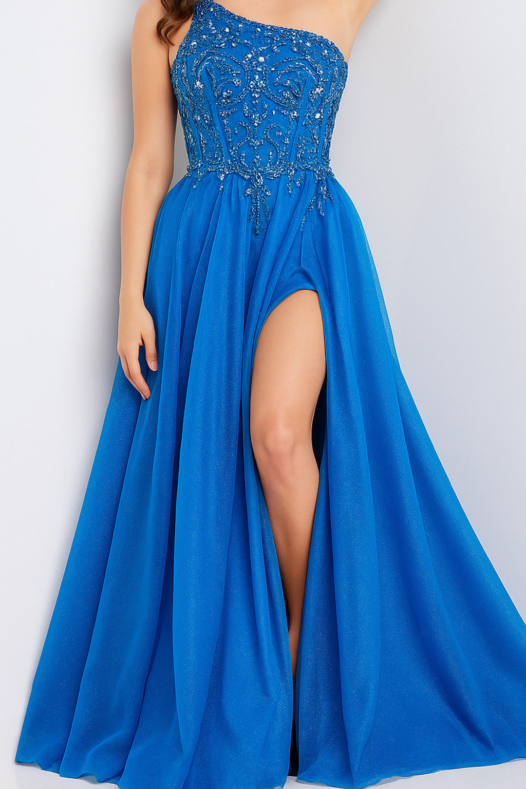 Jovani 25688 - Sleeveless Beaded A-Line Prom Dress